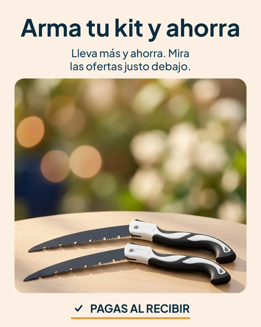 Serrucho plegable de mano: Dos serruchos plegables para armar tu kit