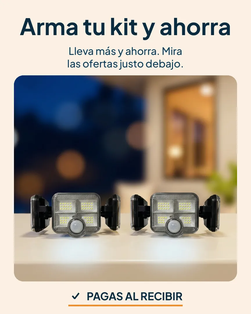 Reflector con sensor de movimiento: Dos reflectores para armar tu kit