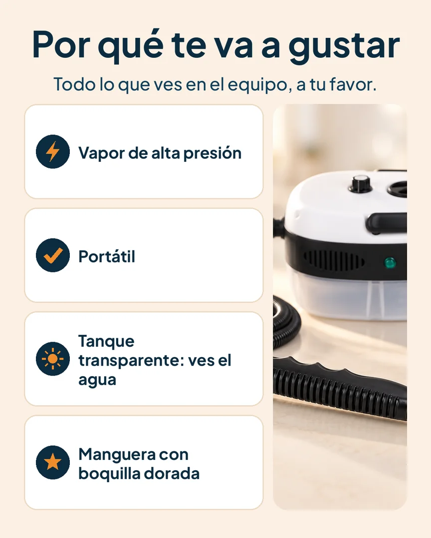 Vaporizador portátil de alta presión: Vaporizador con tanque, manguera y boquilla