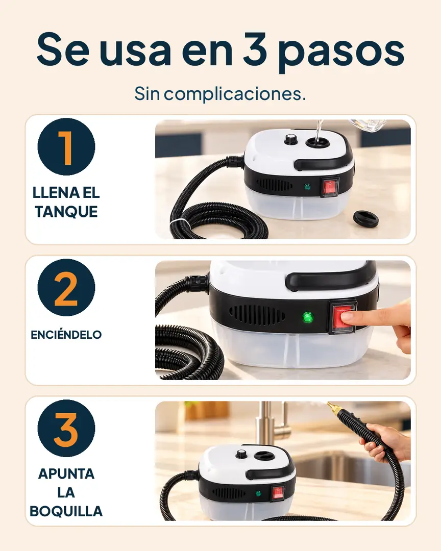 Vaporizador portátil de alta presión: Pasos para usar el vaporizador