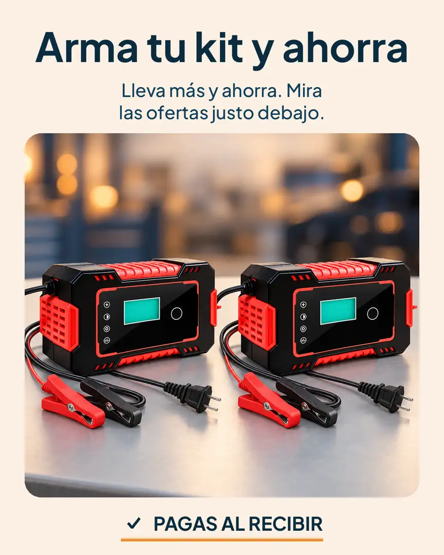 Cargador inteligente 12 V para batería de carro: Dos cargadores para armar tu kit