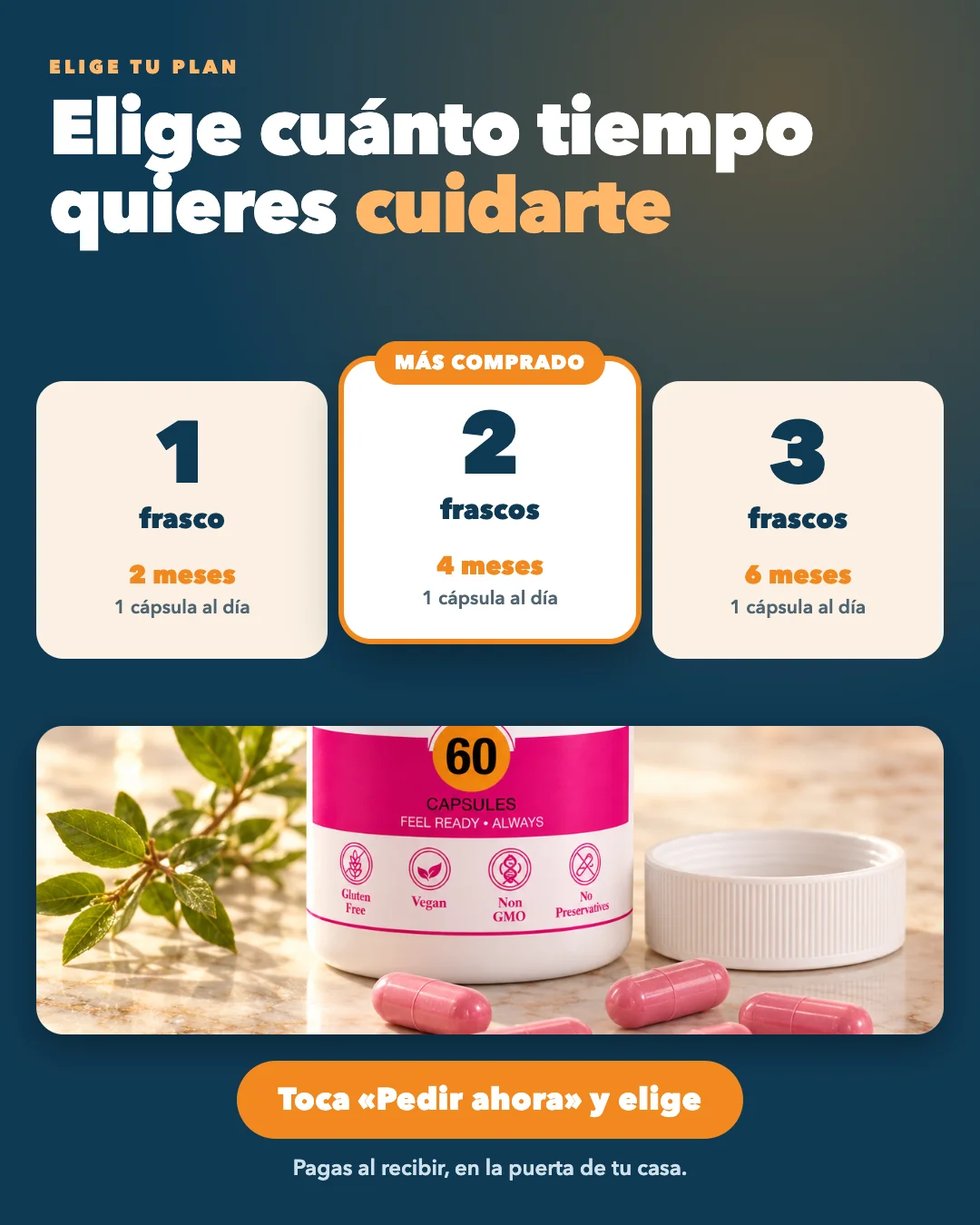 Elige cuánto tiempo quieres cuidarte
